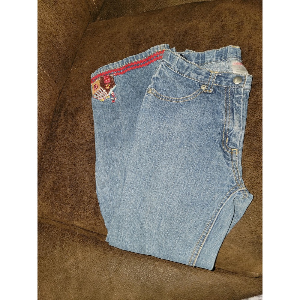 Gymboree vintage sugar and spice gingerbread house jeans size 8